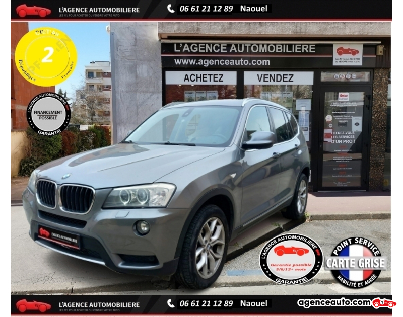Achat voiture occasion, Auto occasion pas cher | Agence Auto Bmw X3 XDRIVE 20D 184 LUXE Gris Année 2011 Manuelle Diesel